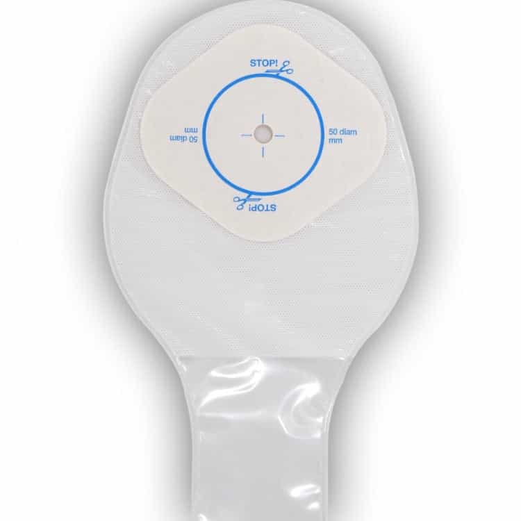 Little Ones One-Piece Drainable Pouch with Cut-to-Fit 8-50 mm Stomahesive Skin Barrier, no Filter - 15/box - SKU #20922