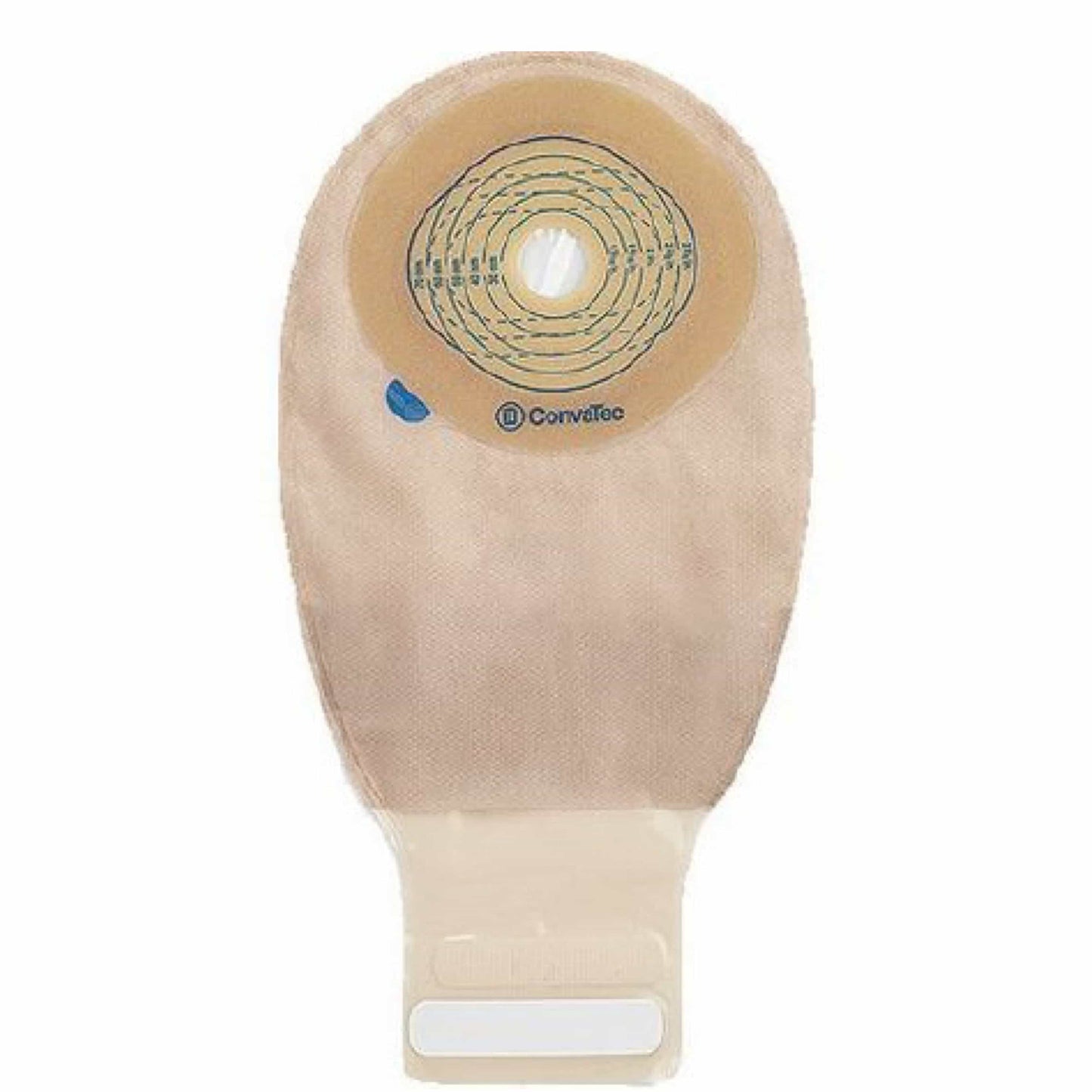 Esteem+ One-Piece Drainable Pouch with Modified Stomahesive - Cut-to-Fit Skin Barrier 20-70 mm - Transparent, InvisiClose Tail Closure, Filter - 10/box - SKU #416718