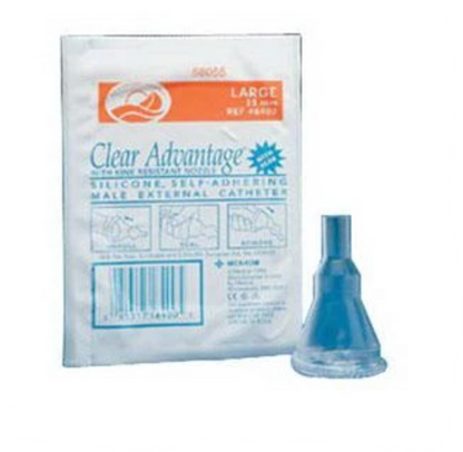 External catheter for men, Clear Advantage with Aloe Vera, size 28 mm (box of 100) | COL 6200