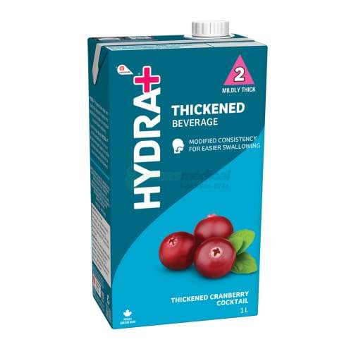 Oasis Hydra+ Canneberge (1L) - IDDSI 2 et IDDSI 3 (Unité) Canneberge IDDSI 2 boissons épaissies Lassonde