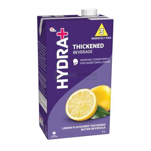 Oasis Hydra+ Eau Citronnée (1L) - IDDSI 2 et IDDSI 3 (Unité) boissons épaissies Lassonde