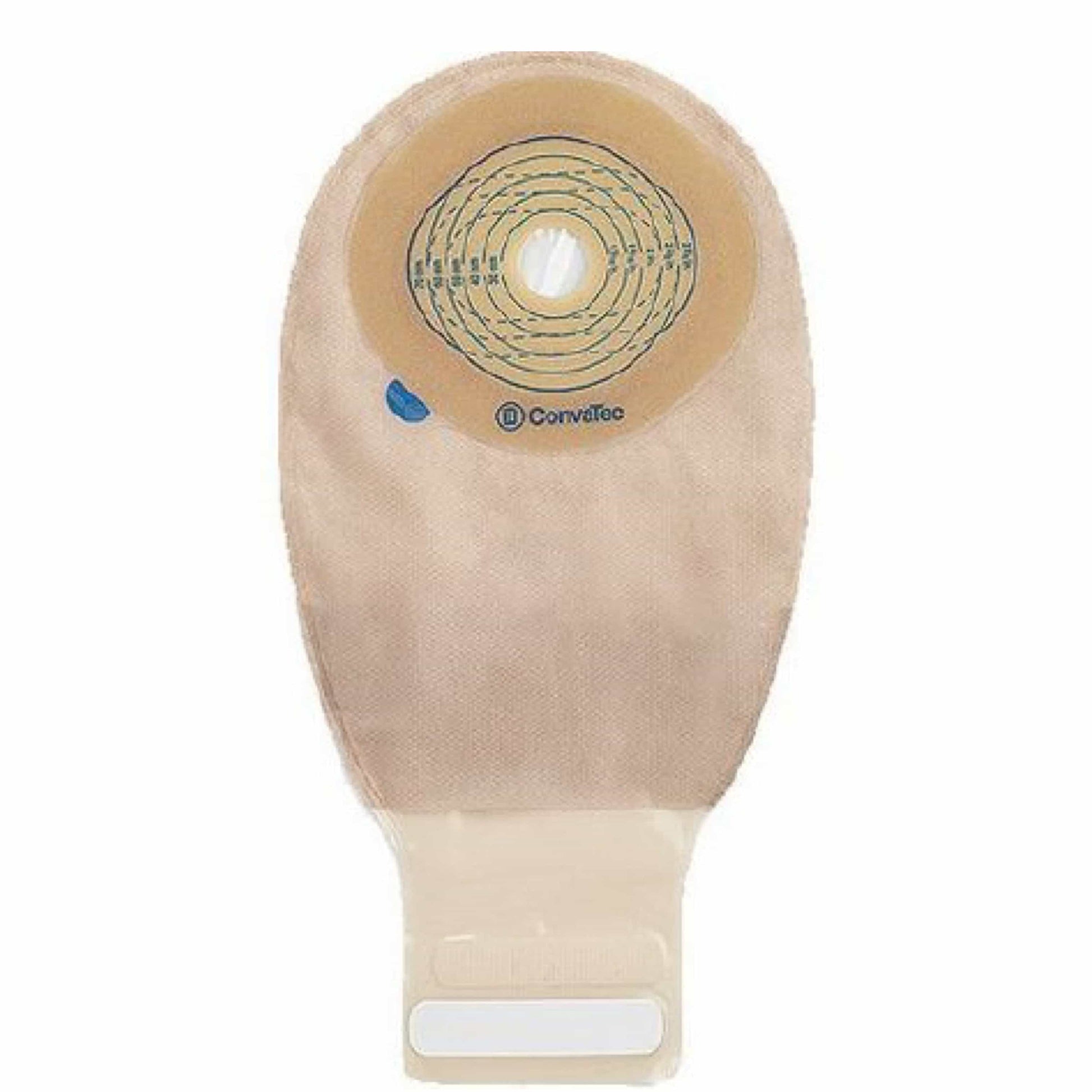 Esteem+ One-Piece Drainable Pouch with Modified Stomahesive - Cut-to-Fit Skin Barrier 20-70 mm - Transparent, InvisiClose Tail Closure, Filter - 10/box - SKU #416718
