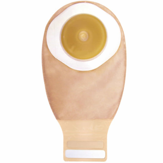 Esteem+ One-Piece Drainable Pouch with Durahesive - Pre-Cut Convex Skin Barrier 22 mm - Opaque, InvisiClose Tail Closure and Filter - 10/box - SKU #416741