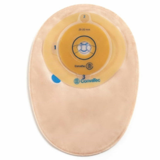 Esteem+ One-Piece Closed-End Pouch - Opaque 40-50 mm with Stomahesive Moldable Technology Skin Barrier and Filter - 30/box - SKU #413511