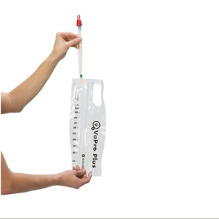 Vapro Plus hydrophilic intermittent catheter for men, straight, 12FR | HOL 74124